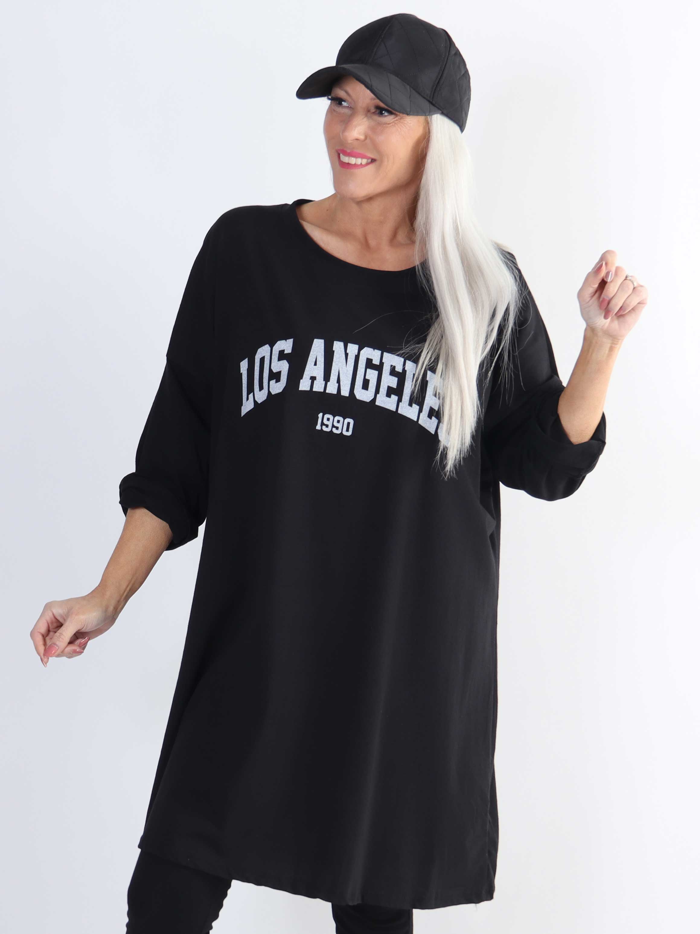 Haniya - Joggingklänning i viskos med Los Angeles-statyett